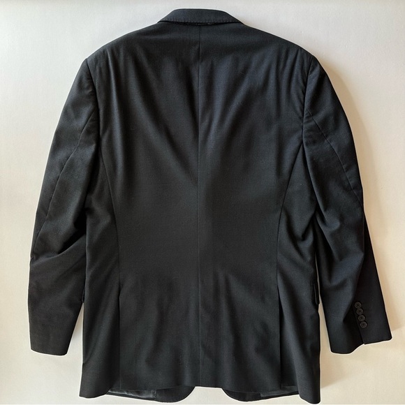 Pronto Uomo Mens Blazer Sport Coat Two Button Casual Jacket Size 44L Wool Suit - Picture 14 of 15